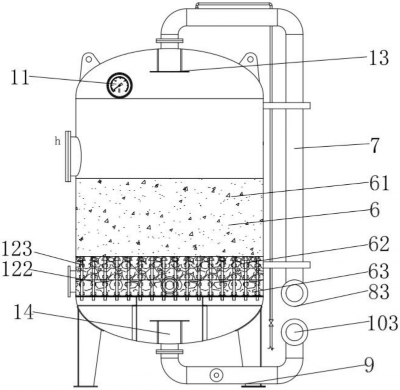 石英砂過(guò)濾器內部結構圖 石英砂過(guò)濾器內部結構圖